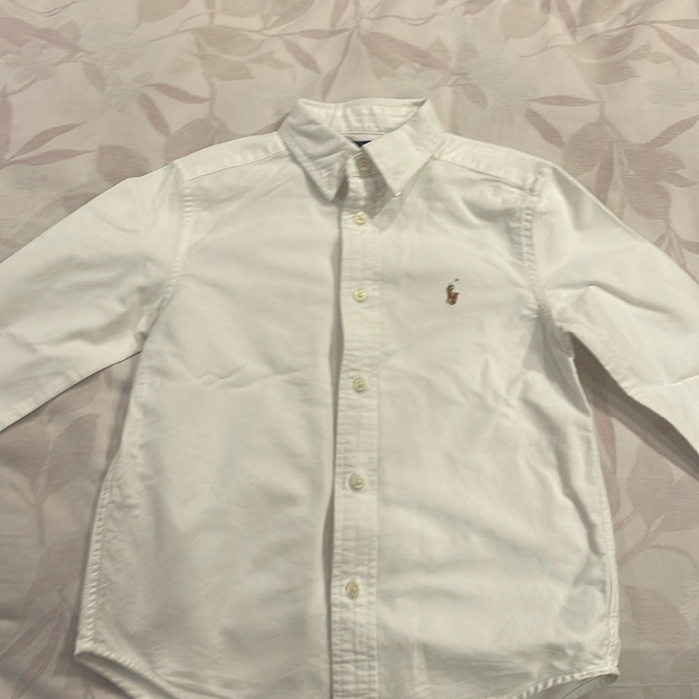 New Ralph Lauren Boys size 5 white button down